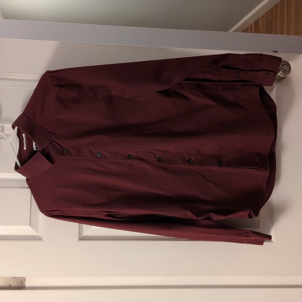 Dark Red Dress Shirt